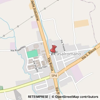 Mappa Via IV Novembre, 6, 46040 Casalromano, Mantova (Lombardia)