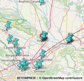 Mappa Via Garibaldi, 10088 Volpiano TO, Italia (9.1685)