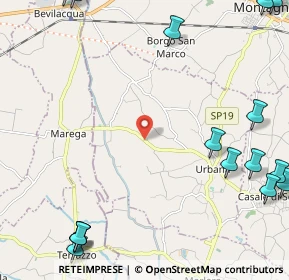 Mappa Via S. Salvaro, 35040 Urbana PD, Italia (3.67889)