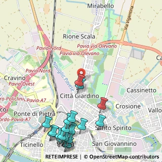 Mappa Via Umberto Olevano, 27100 Pavia PV, Italia (1.5085)