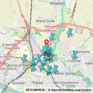 Mappa Via Umberto Olevano, 27100 Pavia PV, Italia (0.906)