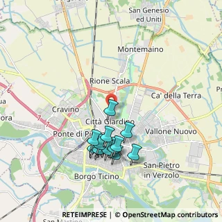 Mappa Via Umberto Olevano, 27100 Pavia PV, Italia (1.74667)