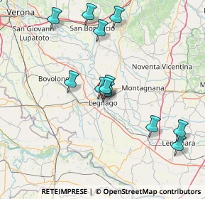Mappa Via Bachelet V, 37045 Legnago VR, Italia (14.54833)