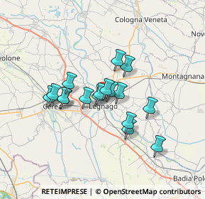 Mappa Via Bachelet V, 37045 Legnago VR, Italia (5.10118)