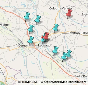 Mappa Via Bachelet V, 37045 Legnago VR, Italia (5.9675)