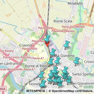 Mappa Via Alessandro Brambilla, 27100 Pavia PV, Italia (1.4545)