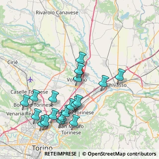 Mappa Via Enrico Berlinguer, 10088 Volpiano TO, Italia (8.9575)