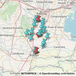 Mappa Via Giacomo Matteotti, 35020 Tribano PD, Italia (9.876)