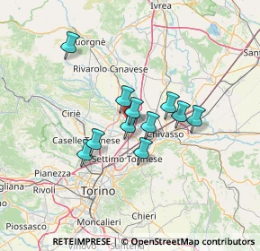 Mappa Strada Comunale Del Prono, 10088 Volpiano TO, Italia (9.69)