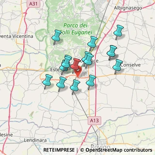 Mappa Ospedali Riuniti di Padova Sud, 35043 Monselice PD, Italia (5.5675)