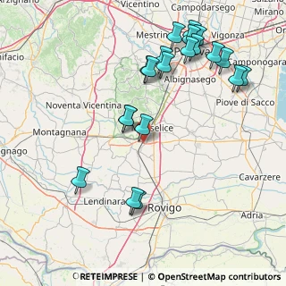 Mappa Ospedali Riuniti di Padova Sud, 35043 Monselice PD, Italia (18.375)