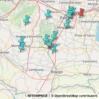 Mappa Ospedali Riuniti di Padova Sud, 35043 Monselice PD, Italia (17.44846)