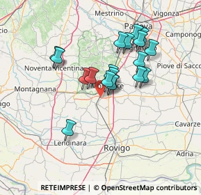 Mappa Ospedali Riuniti di Padova Sud, 35043 Monselice PD, Italia (11.7755)