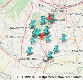 Mappa Ospedali Riuniti di Padova Sud, 35043 Monselice PD, Italia (10.4755)