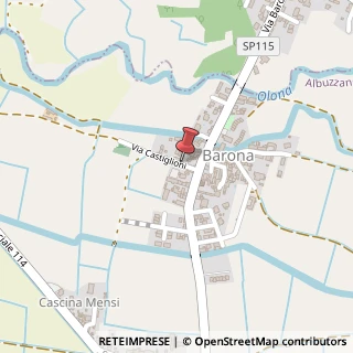 Mappa Via Castiglioni, 10, 27010 Barona PV, Italia, 27010 Albuzzano, Pavia (Lombardia)