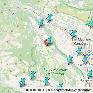 Mappa Via Senatore, 10070 Robassomero TO, Italia (6.54857)