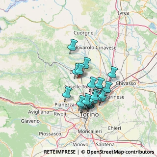 Mappa Via Generale dalla Chiesa, 10077 San Maurizio Canavese TO, Italia (11.6975)