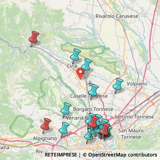 Mappa Via Generale dalla Chiesa, 10077 San Maurizio Canavese TO, Italia (11.0175)