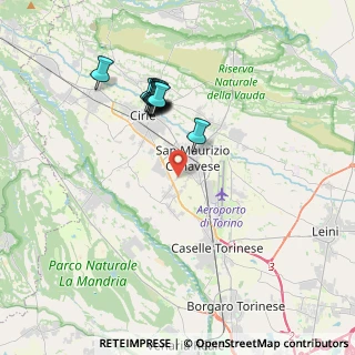 Mappa Via Generale dalla Chiesa, 10077 San Maurizio Canavese TO, Italia (3.33364)