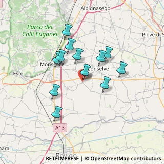 Mappa Via Roma, 35020 Tribano PD, Italia (5.74615)