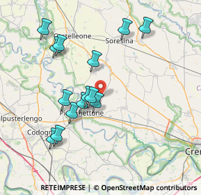 Mappa Via Regona Inferiore, 26026 Pizzighettone CR, Italia (7.37143)