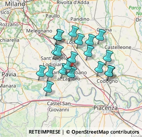 Mappa Via Guido Rossa, 26812 Borghetto Lodigiano LO, Italia (10.8005)