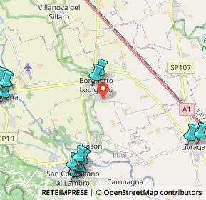 Mappa Via Guido Rossa, 26812 Borghetto Lodigiano LO, Italia (3.05071)