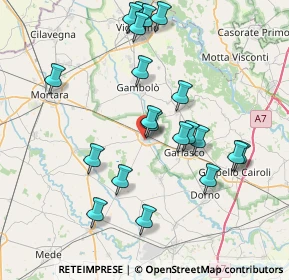 Mappa 27020 Tromello PV, Italia (7.8385)