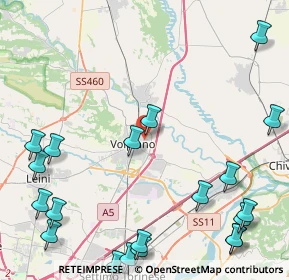 Mappa Via Meana, 10088 Volpiano TO, Italia (6.22)