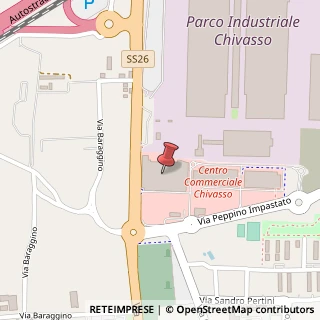Mappa Via Caluso, 9, 10034 Chivasso, Torino (Piemonte)