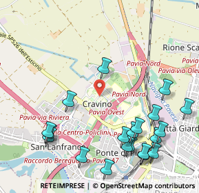 Mappa Via Adolfo Ferrata, 27100 Pavia PV, Italia (1.3045)