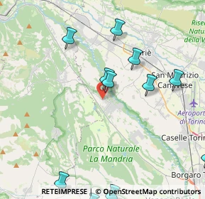 Mappa Via Piero Gobetti, 10070 Robassomero TO, Italia (5.455)