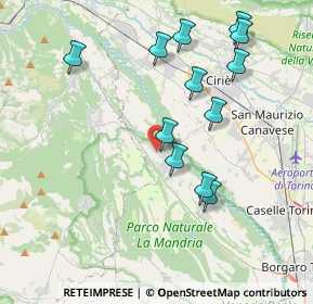 Mappa Via Piero Gobetti, 10070 Robassomero TO, Italia (3.97417)