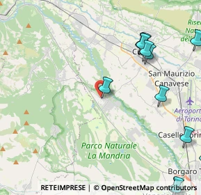 Mappa Via Piero Gobetti, 10070 Robassomero TO, Italia (6.12692)