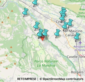 Mappa Via Piero Gobetti, 10070 Robassomero TO, Italia (3.86154)