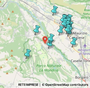 Mappa Via Piero Gobetti, 10070 Robassomero TO, Italia (3.9365)