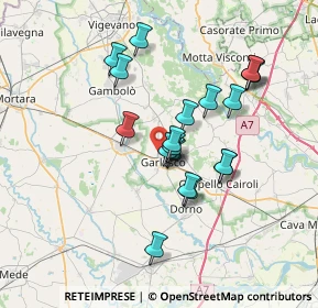 Mappa Via Golgi, 27026 Garlasco PV, Italia (6.0505)