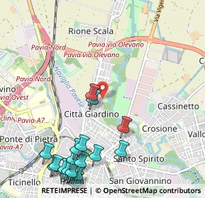 Mappa Via Ezechiele Acerbi, 27100 Pavia PV, Italia (1.4545)