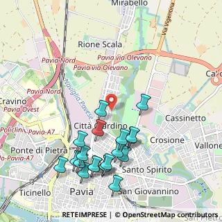 Mappa Via Ezechiele Acerbi, 27100 Pavia PV, Italia (1.132)