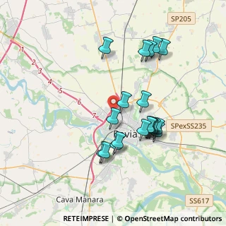 Mappa Piazzale Volontari Sangue, 27100 Pavia PV, Italia (3.45842)