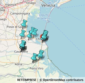 Mappa Ciclostrada Torino - Venezia VENTO, 30015 Chioggia VE, Italia (11.4135)