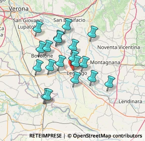 Mappa Via Terranegra, 37045 Legnago VR, Italia (11.79263)
