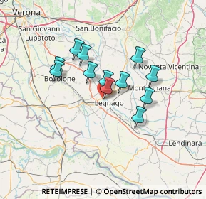 Mappa Via Terranegra, 37045 Legnago VR, Italia (10.50167)