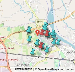 Mappa Via Terranegra, 37045 Legnago VR, Italia (0.6555)