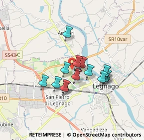 Mappa Via Terranegra, 37045 Legnago VR, Italia (1.33867)