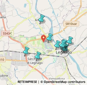 Mappa Via Terranegra, 37045 Legnago VR, Italia (1.72333)