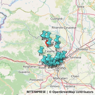 Mappa Via Rosa Luxemburg, 10070 Robassomero TO, Italia (11.096)
