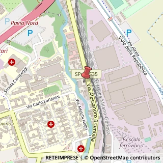Mappa Via Alessandro Brambilla, 38, 27100 Pavia, Pavia (Lombardia)