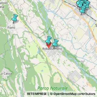Mappa Via Fratelli Cervi, 10070 Robassomero TO, Italia (4.164)