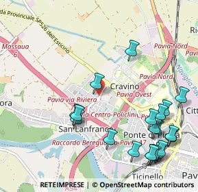 Mappa Via Martinetti Maria, 27100 Pavia PV, Italia (1.297)